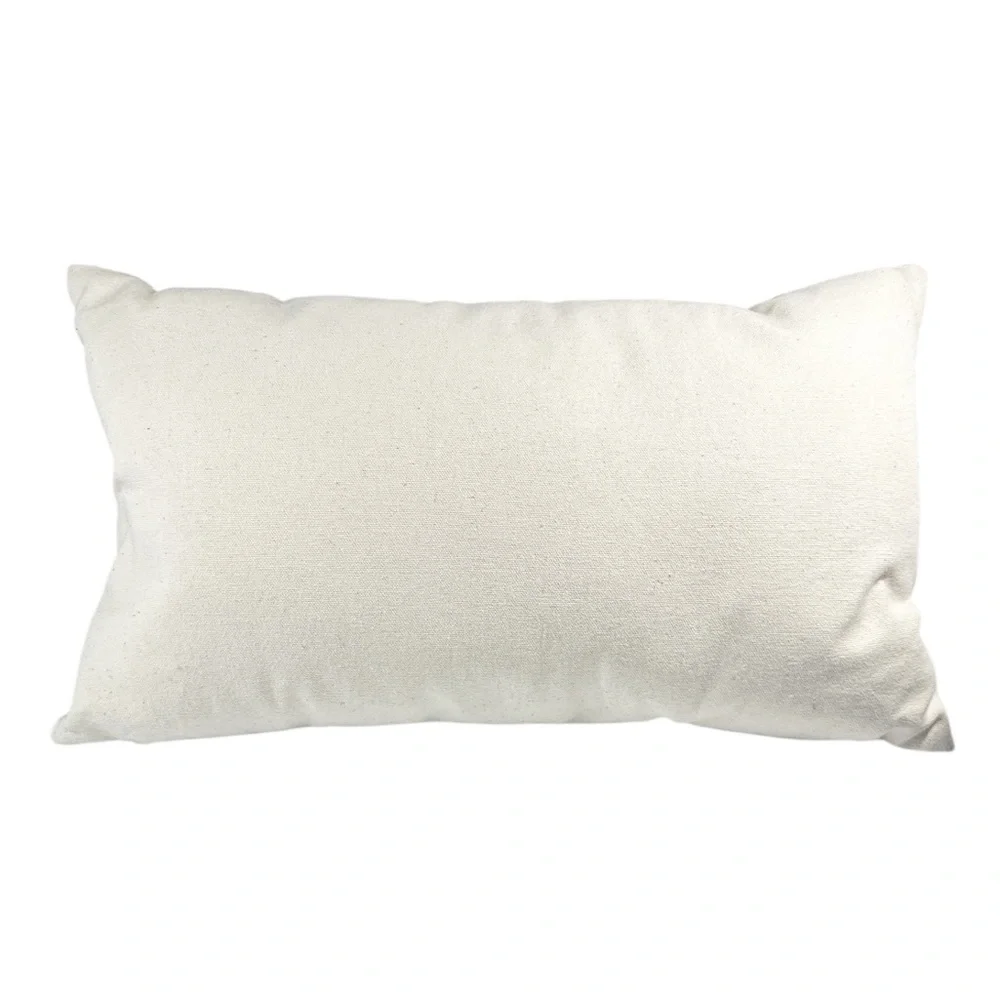 NEW Zip Code 77354 HOUSTON, TX Cream Pillow with Teal Embroidery